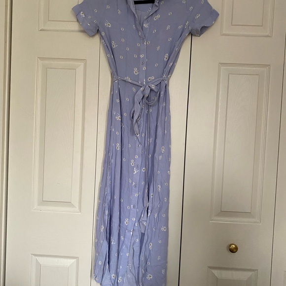 L’acadamie purple daisy print button dress - Picture 3 of 7